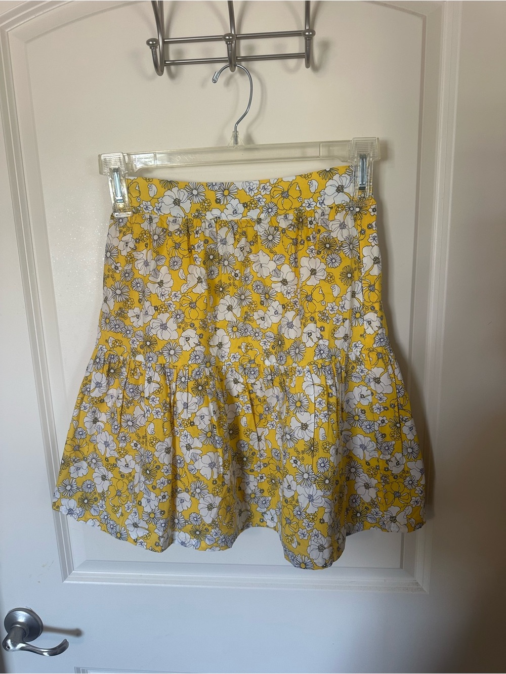 Mod cloth Sunny Yellow Floral Circle Skirt